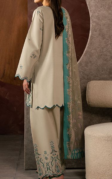 Seran Tan Lawn Suit | Pakistani Lawn Dress in USA- Image 2