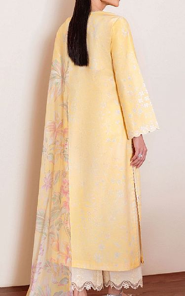 Seran Yellow Lawn Suit | Pakistani Lawn Dress in USA- Image 2