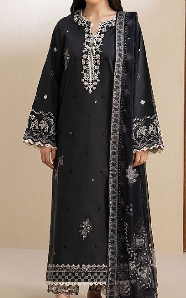 Seran Black Lawn Suit | Pakistani Lawn Dress in USA- Image 1