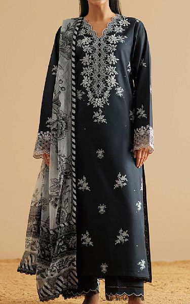 Seran Black Lawn Suit | Pakistani Lawn Dress in USA- Image 1