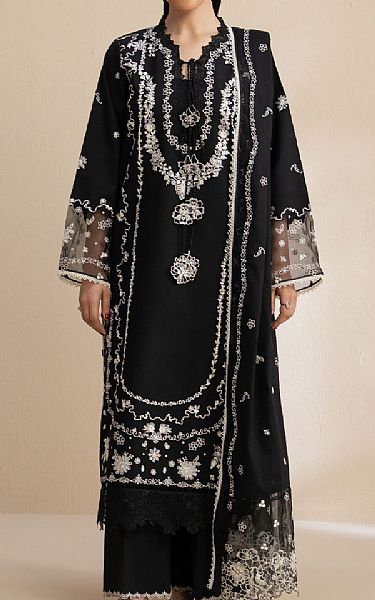 Seran Black Lawn Suit | Pakistani Lawn Dress in USA- Image 1