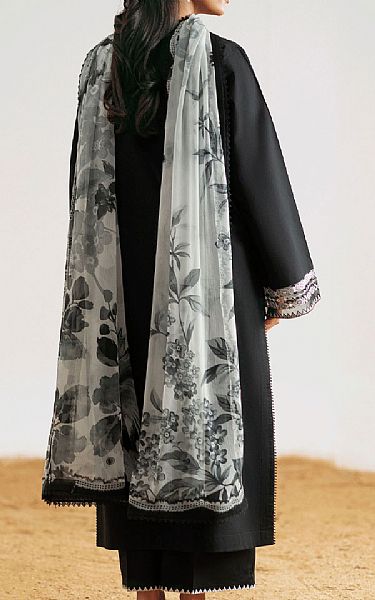 Seran Black Lawn Suit | Pakistani Lawn Dress in USA- Image 2