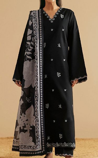 Seran Black Lawn Suit | Pakistani Lawn Dress in USA- Image 1