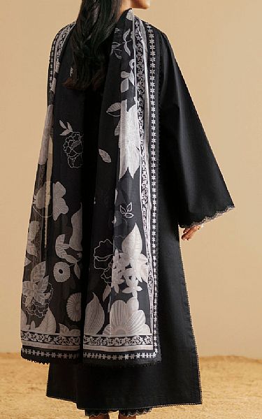 Seran Black Lawn Suit | Pakistani Lawn Dress in USA- Image 2