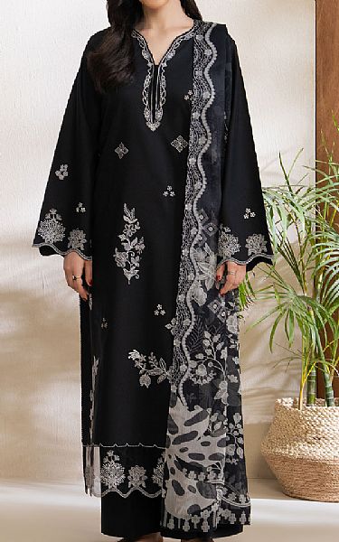 Seran Black Lawn Suit | Pakistani Lawn Dress in USA- Image 1