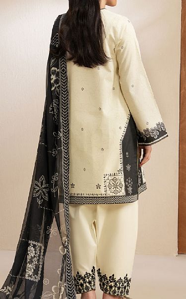 Seran Cream Lawn Suit | Pakistani Lawn Dress in USA- Image 2