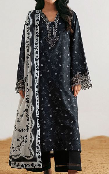 Seran Black Lawn Suit | Pakistani Lawn Dress in USA- Image 1