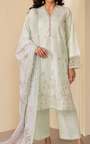 Seran Mint Green Lawn Suit | Pakistani Lawn Dress in USA- Image 1