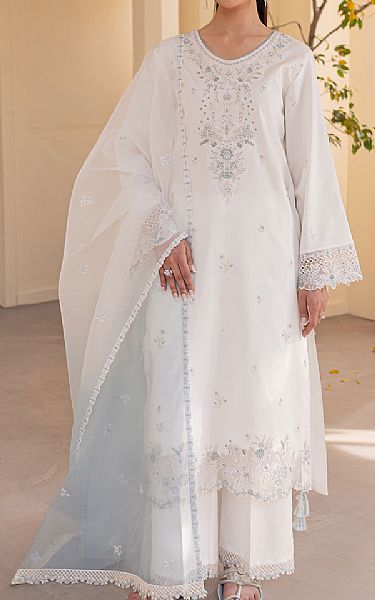 Seran White Lawn Suit | Pakistani Lawn Dress in USA- Image 1