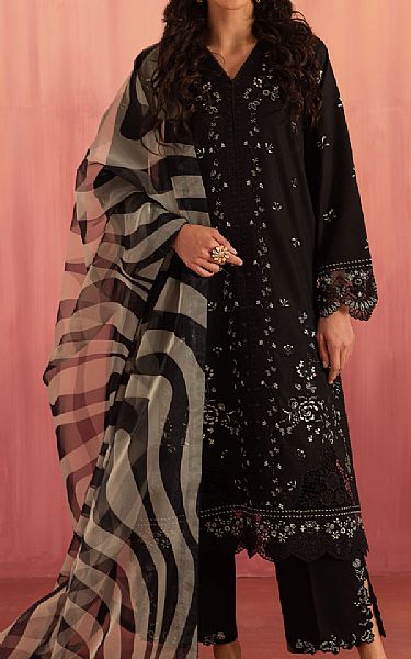 Seran Black Lawn Suit | Pakistani Lawn Dress in USA- Image 1