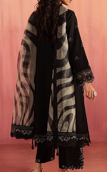 Seran Black Lawn Suit | Pakistani Lawn Dress in USA- Image 2
