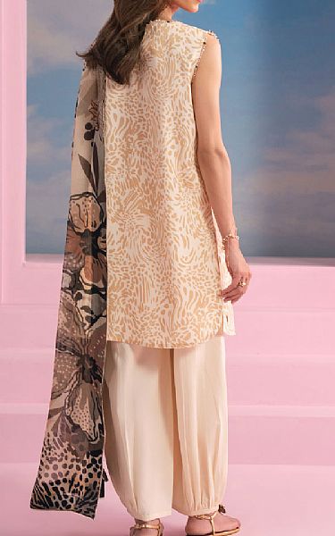 Seran Ivory Lawn Suit (2 pcs) | Pakistani Lawn Dress in USA- Image 2