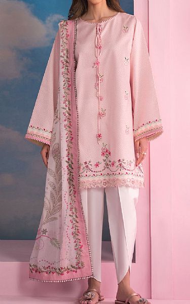 Seran Pink Lawn Suit (2 pcs) | Pakistani Lawn Dress in USA- Image 1