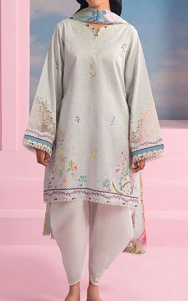Seran Grey Lawn Suit (2 pcs) | Pakistani Lawn Dress in USA- Image 1