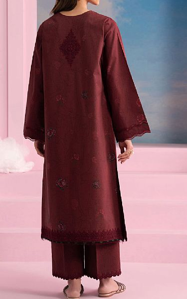 Seran Auburn Red Lawn Suit (2 pcs) | Pakistani Lawn Dress in USA- Image 2