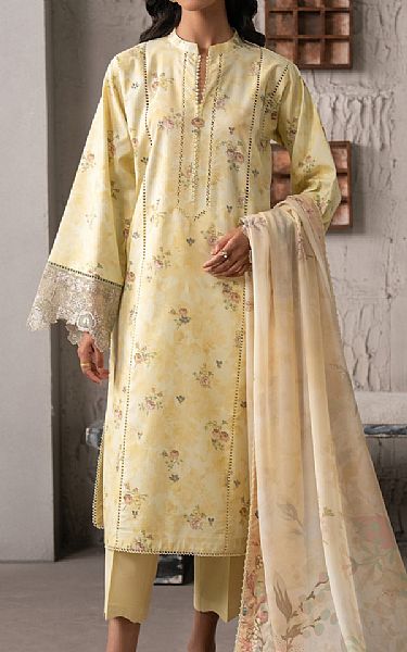 Seran Cream Lawn Suit | Pakistani Lawn Dress in USA- Image 1