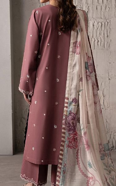 Seran Dusty Rose Lawn Suit | Pakistani Lawn Dress in USA- Image 2