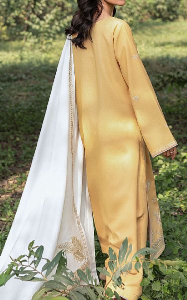 Seran Sand Gold Karandi Suit | Pakistani Winter Dresses in USA- Image 2