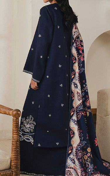 Seran Navy Khaddar Suit | Pakistani Winter Dresses in USA- Image 2