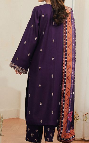 Seran Plum Purple Viscose Suit | Pakistani Winter Dresses in USA- Image 2
