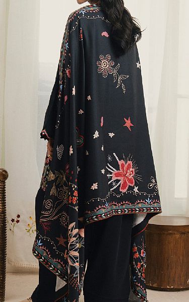 Seran Black Khaddar Suit | Pakistani Winter Dresses in USA- Image 2