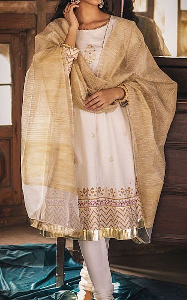Seroli White Lawn Suit (2 Pcs) | Pakistani Pret Wear Clothing by Seroli- Image 1