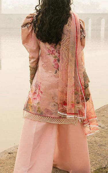 Seroli Light Pink Cotton Silk Suit | Pakistani Dresses in USA- Image 2