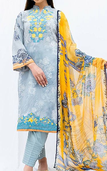 Seroli Baby Blue Lawn Suit | Pakistani Dresses in USA- Image 1