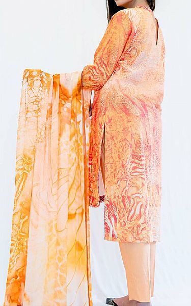 Seroli Peach Lawn Suit | Pakistani Dresses in USA- Image 2