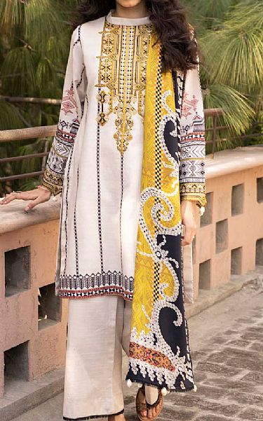 Seroli White Khaddar Suit | Pakistani Dresses in USA- Image 1