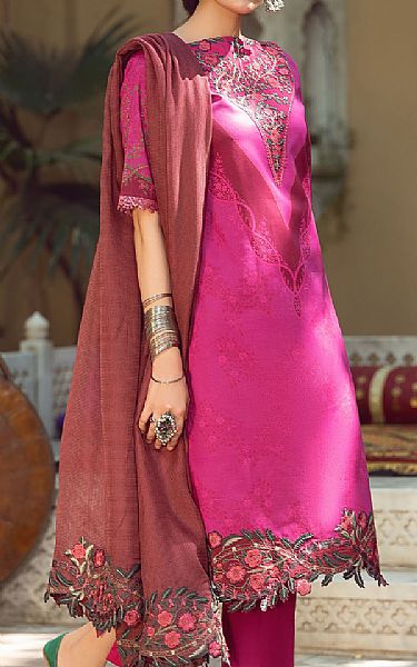 Shiza Hassan Magenta Lawn Suit | Pakistani Dresses in USA- Image 2