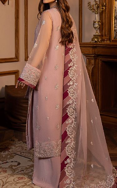 Sifa Oriental Pink Chiffon Suit | Pakistani Embroidered Chiffon Dresses- Image 2
