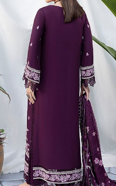 Sifa Grape Purple Viscose Suit | Pakistani Winter Dresses in USA- Image 2