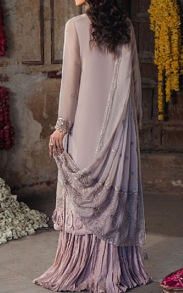 Sifa Lavender Chiffon Suit | Pakistani Embroidered Chiffon Dresses USA- Image 2