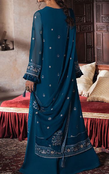 Sifa Zinc Blue Chiffon Suit | Pakistani Embroidered Chiffon Dresses USA- Image 2