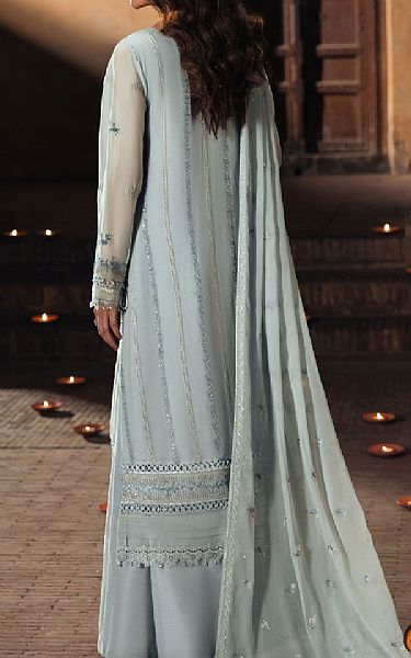 Sifa Sky Blue Chiffon Suit | Pakistani Embroidered Chiffon Dresses USA- Image 2