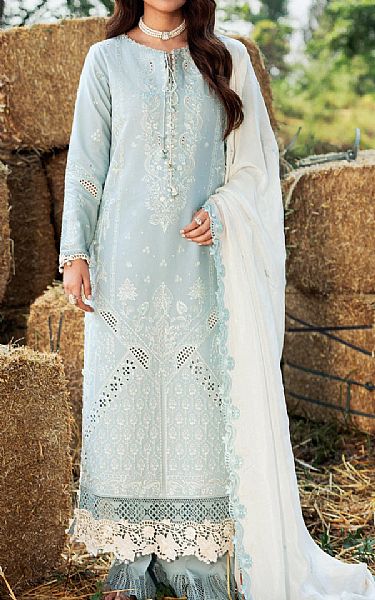 Sifa Light Blue Lawn Suit | Pakistani Lawn Dress in USA- Image 1