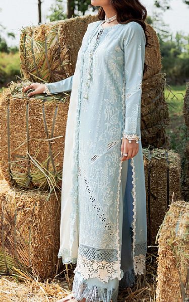 Sifa Light Blue Lawn Suit | Pakistani Lawn Dress in USA- Image 2