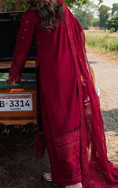 Sifa Maroon Lawn Suit | Pakistani Lawn Dress in USA- Image 2