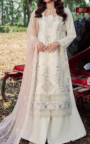 Sifa White Lawn Suit | Pakistani Lawn Dress in USA- Image 1