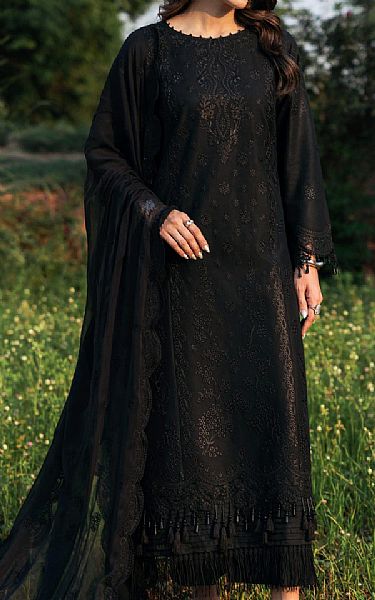 Sifa Black Lawn Suit | Pakistani Lawn Dress in USA- Image 1
