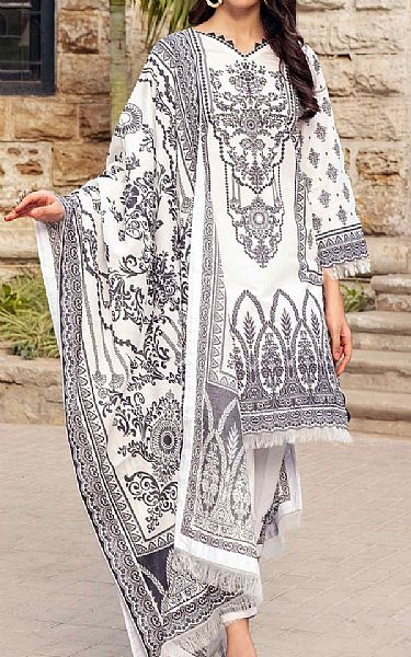 Sifona White Lawn Suit | Pakistani Dresses in USA- Image 1