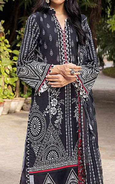Black Lawn Suit | Sifona Pakistani Lawn Suits