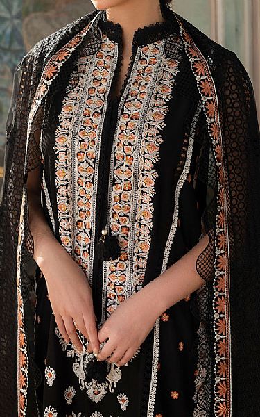 Sobia Nazir Black Lawn Suit | Pakistani Lawn Suits- Image 2