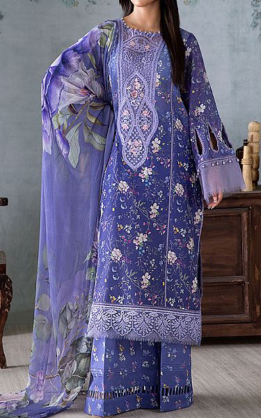 Sobia Nazir Blue Lawn Suit | Pakistani Lawn Dress in USA- Image 1
