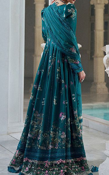 Sobia Nazir Teal Lawn Suit | Pakistani Lawn Dress in USA- Image 2