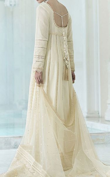 Sobia Nazir Off-white Lawn Suit | Pakistani Lawn Dress in USA- Image 2