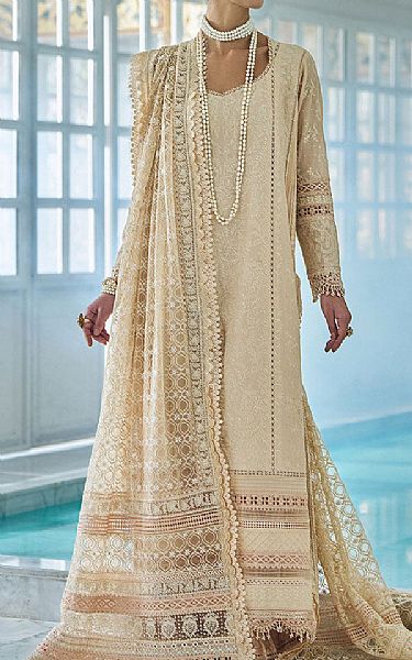 Sobia Nazir Ivory Lawn Suit | Pakistani Lawn Dress in USA- Image 1