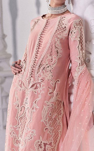 Sobia Nazir Oyster Pink Lawn Suit | Pakistani Lawn Dress in USA- Image 2