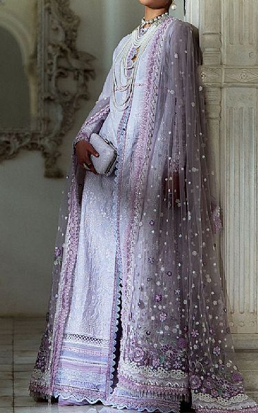 Sobia Nazir Lilac Lawn Suit | Pakistani Lawn Dress in USA- Image 1